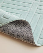 Twillow Anti-slip Base Bath Mat Set 60x80 cm + 40x60 cm Light Blue (view 3)