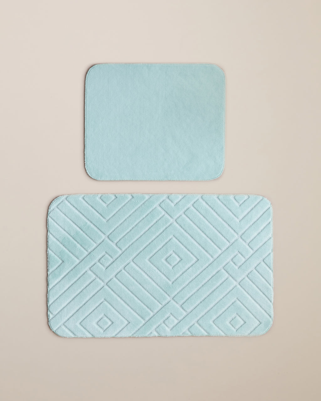 Twillow Anti-slip Base Bath Mat Set 60x100 cm + 50x60 cm - Green