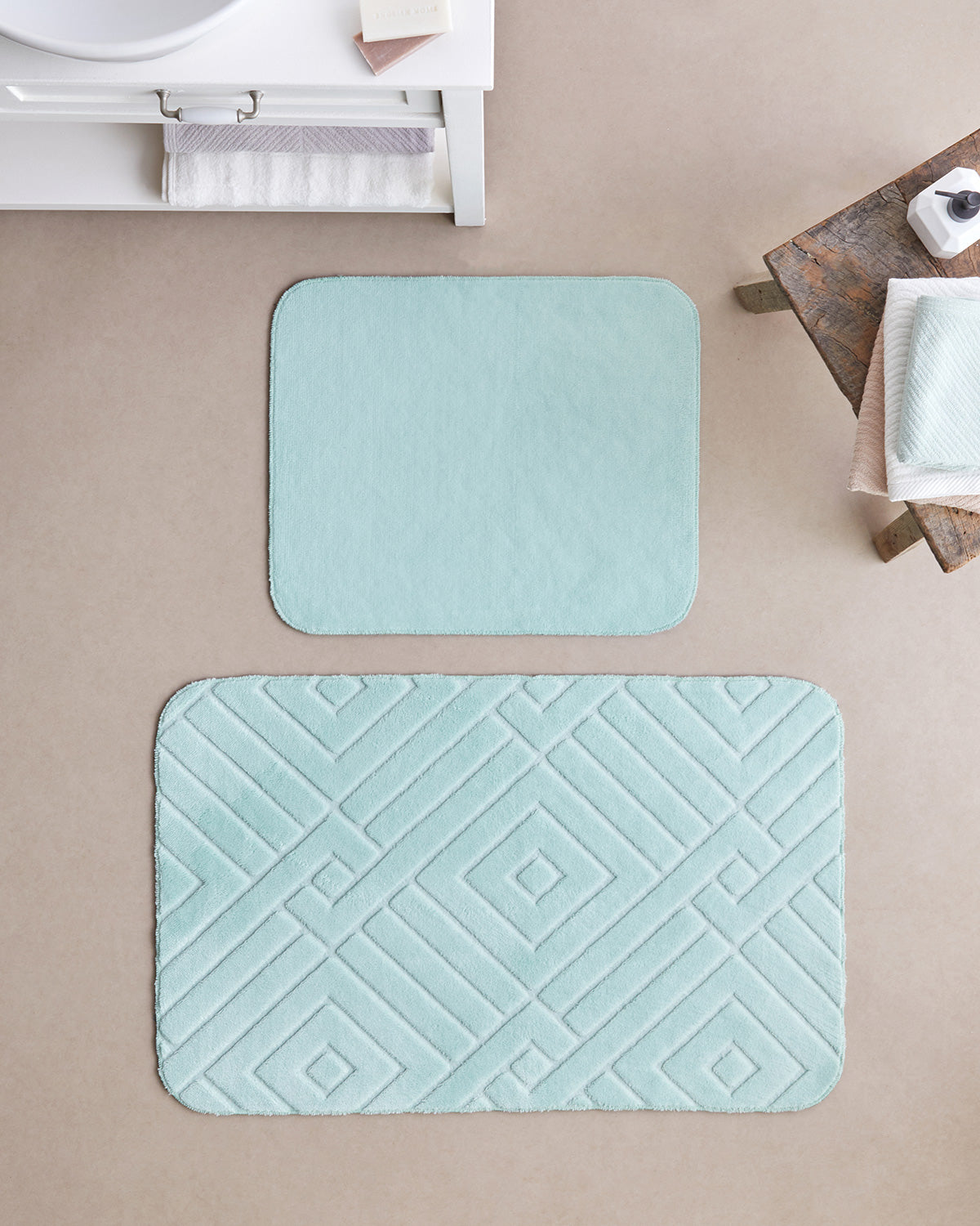 Twillow Anti-slip Base Bath Mat Set 60x100 cm + 50x60 cm (view 4)