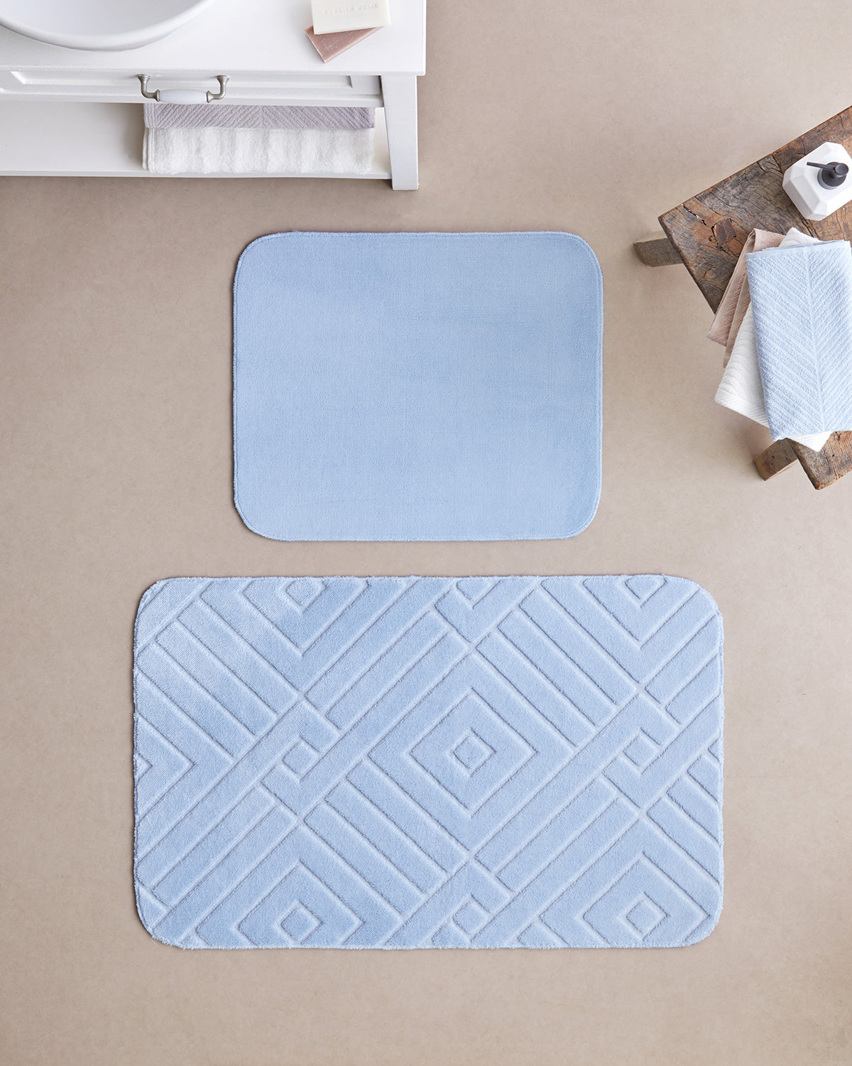 Twillow Anti-slip Base Bath Mat Set 60x100 cm + 50x60 cm (view 8)