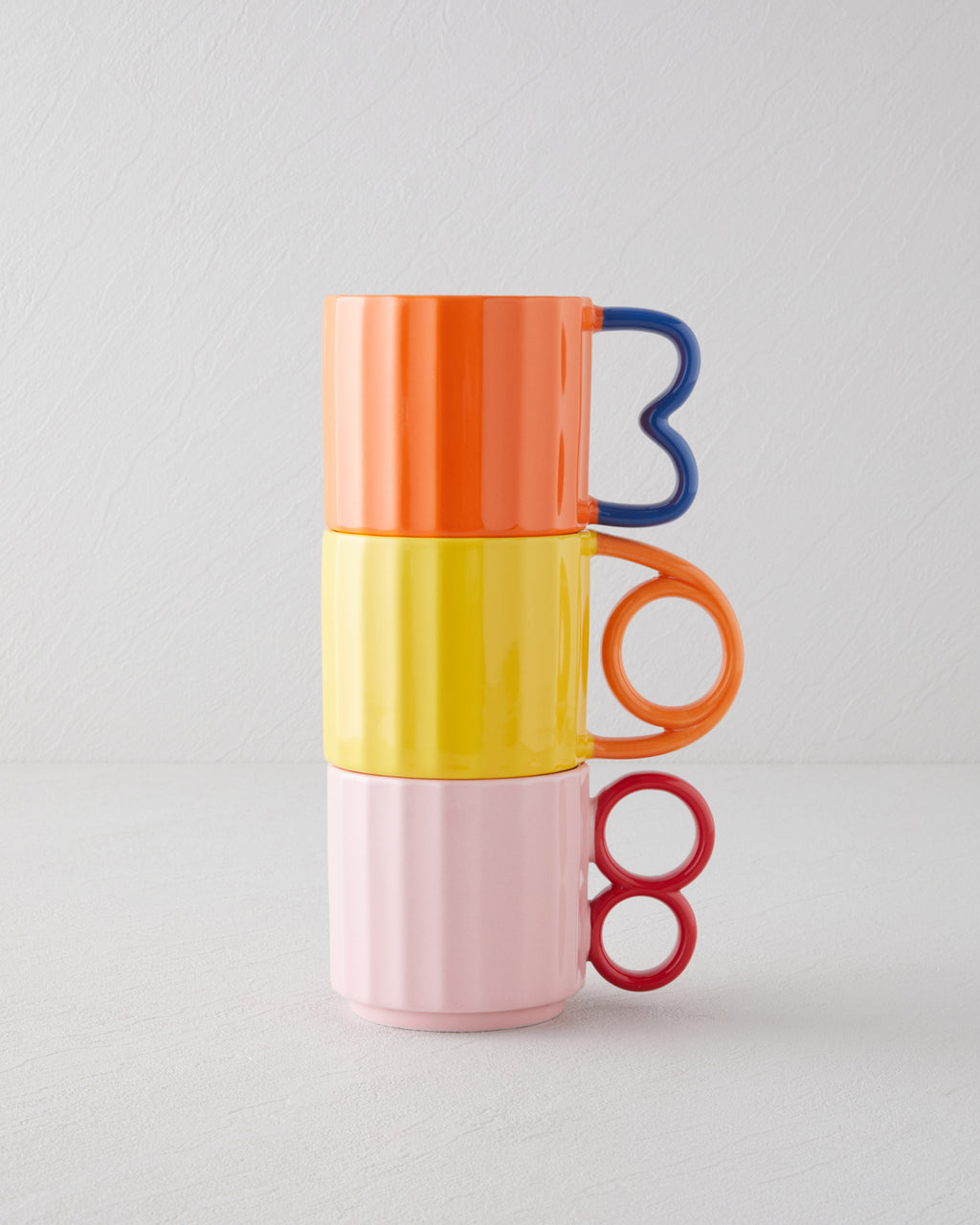 Ceramic Mug 350 ml Orange - Blue (view 2)