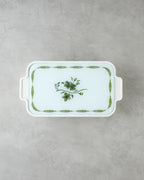 Plantopia Melamine with Glass Cover (6-piece) Breakfast Container 39x21 cm White - Green (view 2)