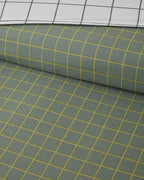 Easy Iron Duvet Cover Set - Navy Blue - Terracotta & Green (view 15)