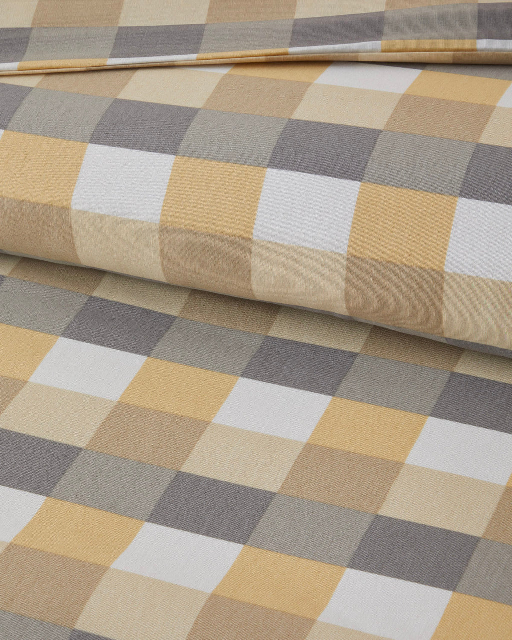 Easy Iron Duvet Cover Set - Gray - Mustard & Celadon - Blue (view 7)