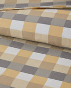 Easy Iron Duvet Cover Set - Gray - Mustard & Celadon - Blue (view 7)