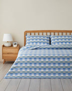 Easy Iron Duvet Cover Set - Gray - Mustard & Celadon - Blue (view 11)