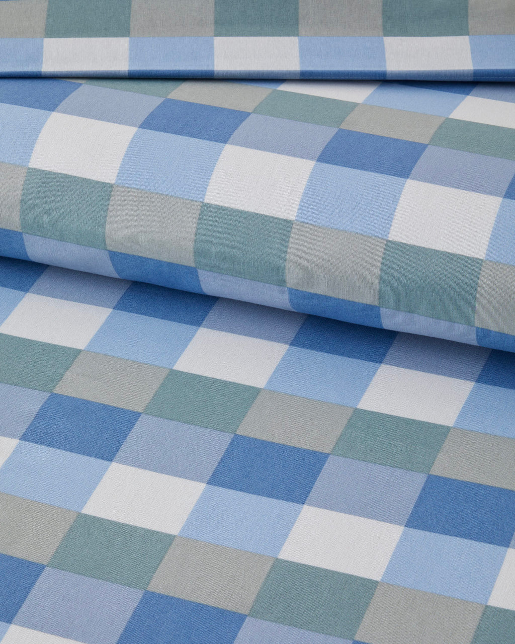 Easy Iron Duvet Cover Set - Gray - Mustard & Celadon - Blue (view 12)