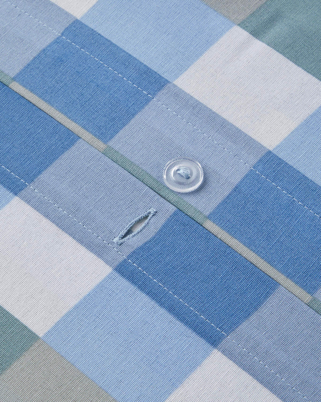 Easy Iron Duvet Cover Set - Gray - Mustard & Celadon - Blue (view 15)