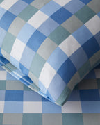 Easy Iron Duvet Cover Set - Gray - Mustard & Celadon - Blue (view 18)