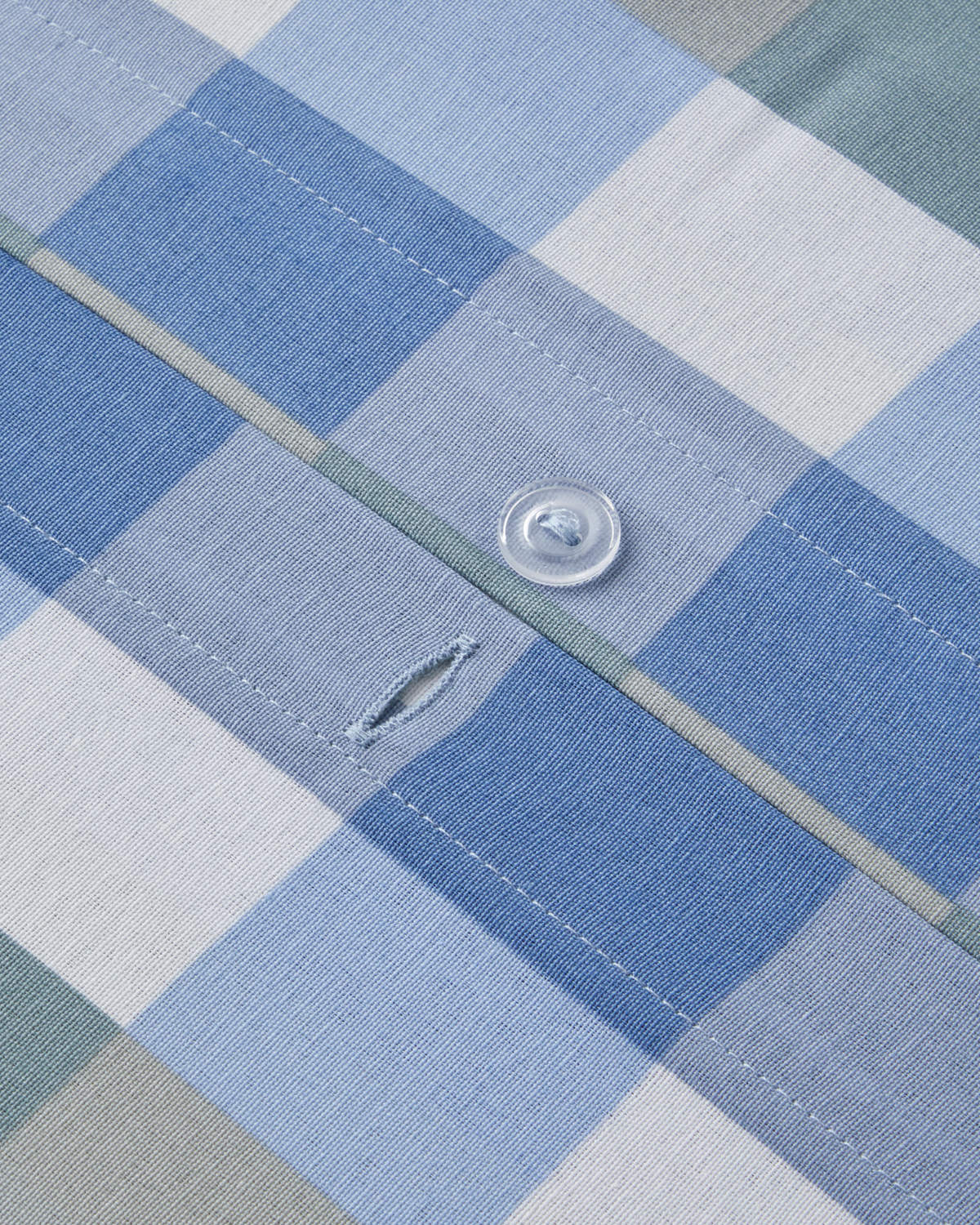 Easy Iron Duvet Cover Set - Gray - Mustard & Celadon - Blue (view 20)