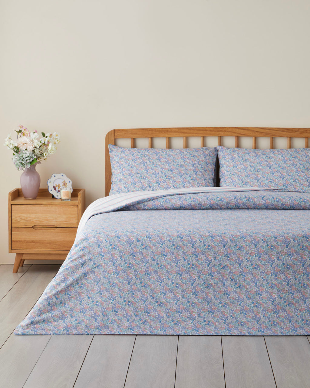 Easy Iron Duvet Cover Set Purple - Single 160x220 cm