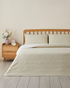 Easy Iron Duvet Cover Set Light Yellow - Single 160x220 cm
