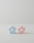 Flower Stoneware 2 pcs Salt and Pepper Shaker 6x3.5x5.5 cm Pink - Blue