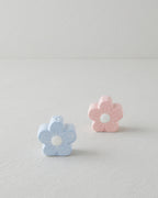 Flower Stoneware 2 pcs Salt and Pepper Shaker 6x3.5x5.5 cm Pink - Blue (view 2)