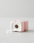 Flower Stoneware 2 pcs Salt and Pepper Shaker 6x3.5x5.5 cm Pink - Blue (view 5)