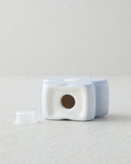 Flower Stoneware 2 pcs Salt and Pepper Shaker 6x3.5x5.5 cm Pink - Blue (view 6)