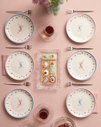 Porcelain 6 pcs Cake Set 19 cm Colored (view 6)