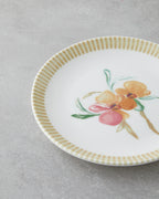 Porcelain 6 pcs Cake Set 19 cm Pink - Green (view 5)