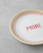 Porcelain 6 pcs Cake Set 19 cm Pink - Green (view 6)