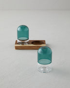 Octaviana Acacia - Glass 2 pcs Salt and Pepper Shaker 4.5x8 cm Green (view 2)