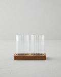 Lulia Acacia - Glass 2 pcs Salt and Pepper Shaker 4.5x8 cm Transparent