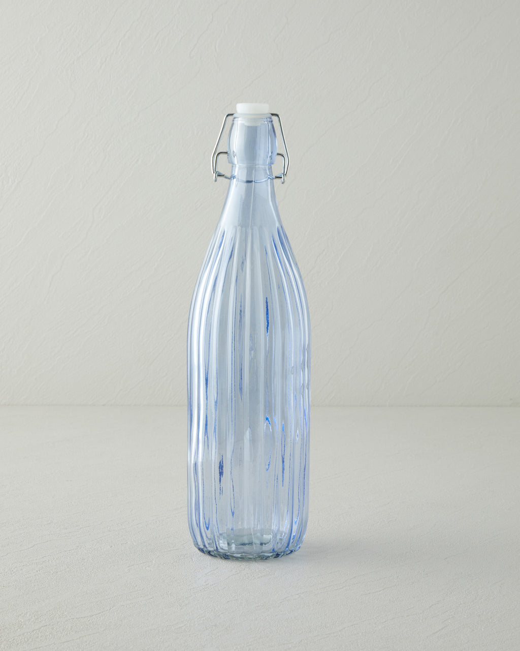 Striatus Glass Bottle 1000 ml - Blue