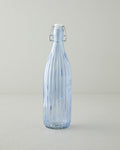 Striatus Glass Bottle 1000 ml - Blue