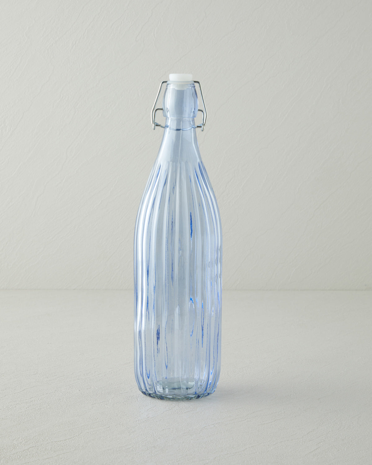 Striatus Glass Bottle 1000 ml - Blue