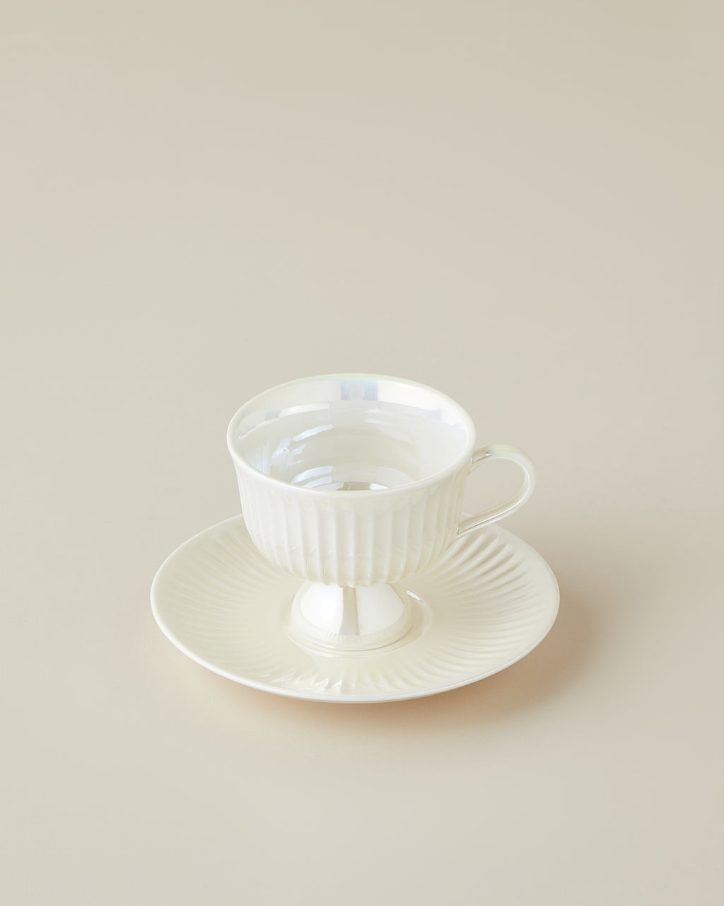 Perlisse New Bone China 12 Pieces 6 Servings Coffee Cup Set 90 ml White (view 2)