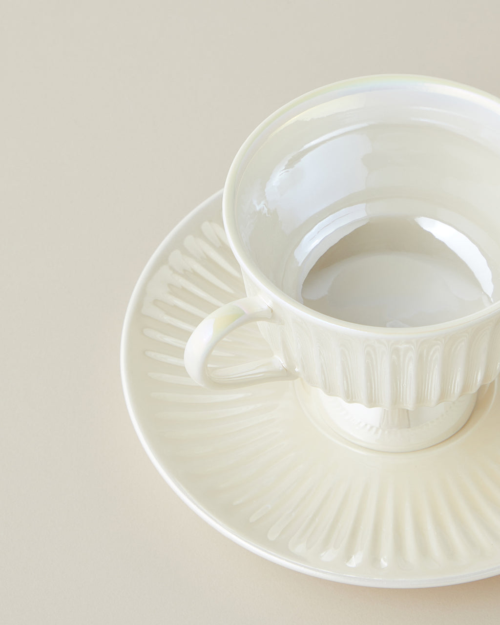 Perlisse New Bone China 12 Pieces 6 Servings Coffee Cup Set 90 ml White (view 3)