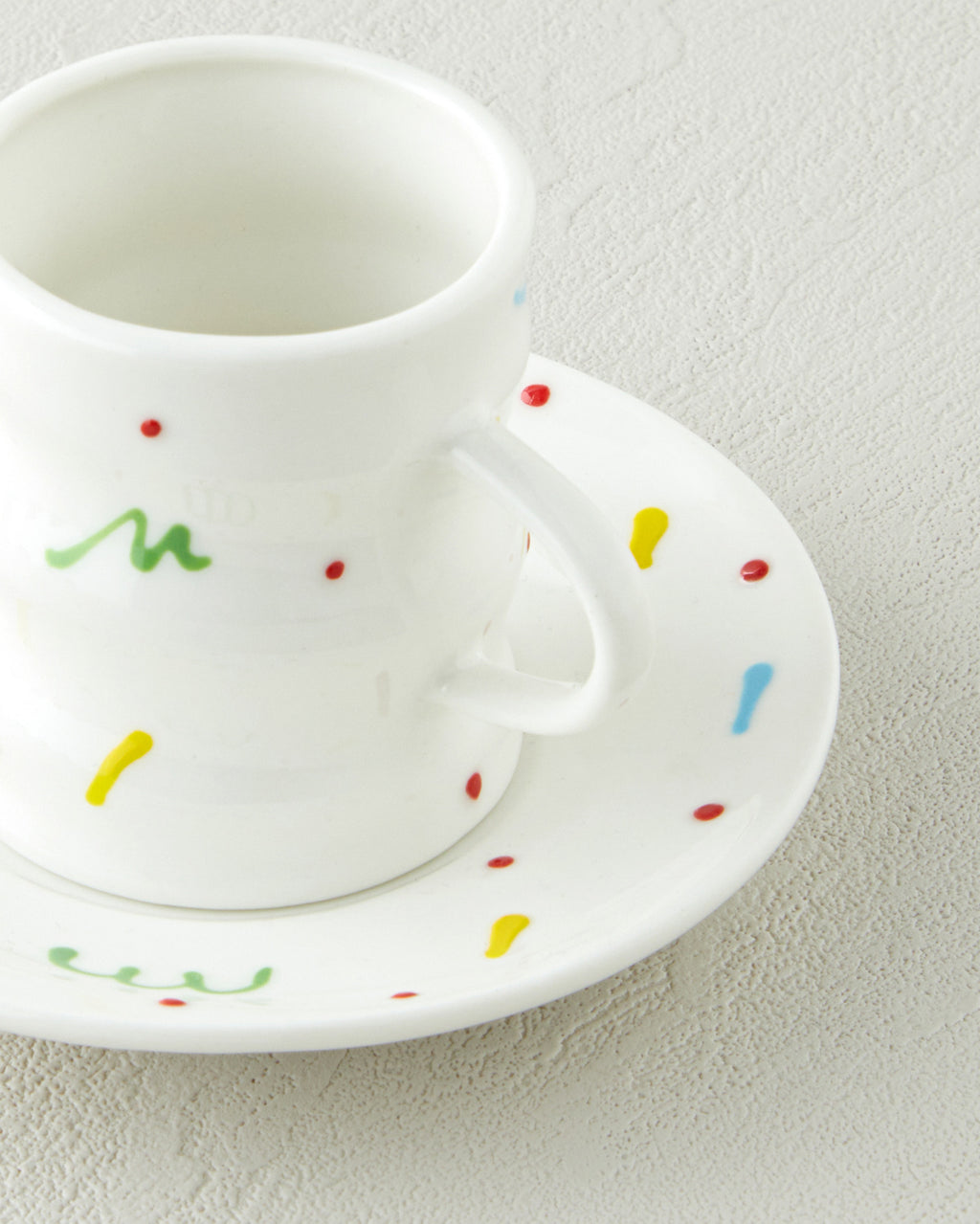 Confella New Bone China 4 Pieces 2 Servings Coffee Cup Set 100 ml Colored (view 4)