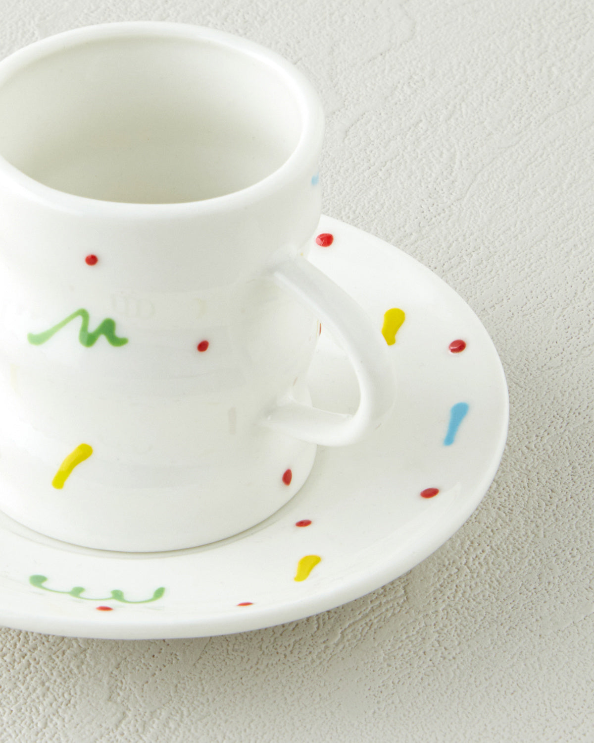 Confella New Bone China 4 Pieces 2 Servings Coffee Cup Set 100 ml Colored (view 4)