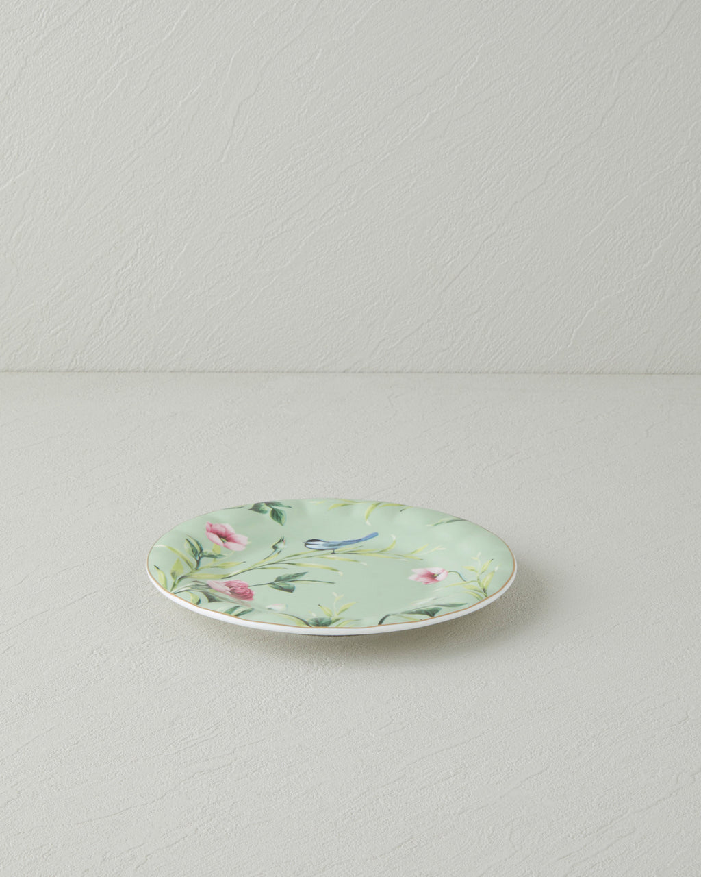 Vanilla New Bone China Cake Plate - Light Green - 16 cm