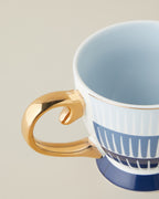 Marivella New Bone China Mug 460 ml Blue (view 3)