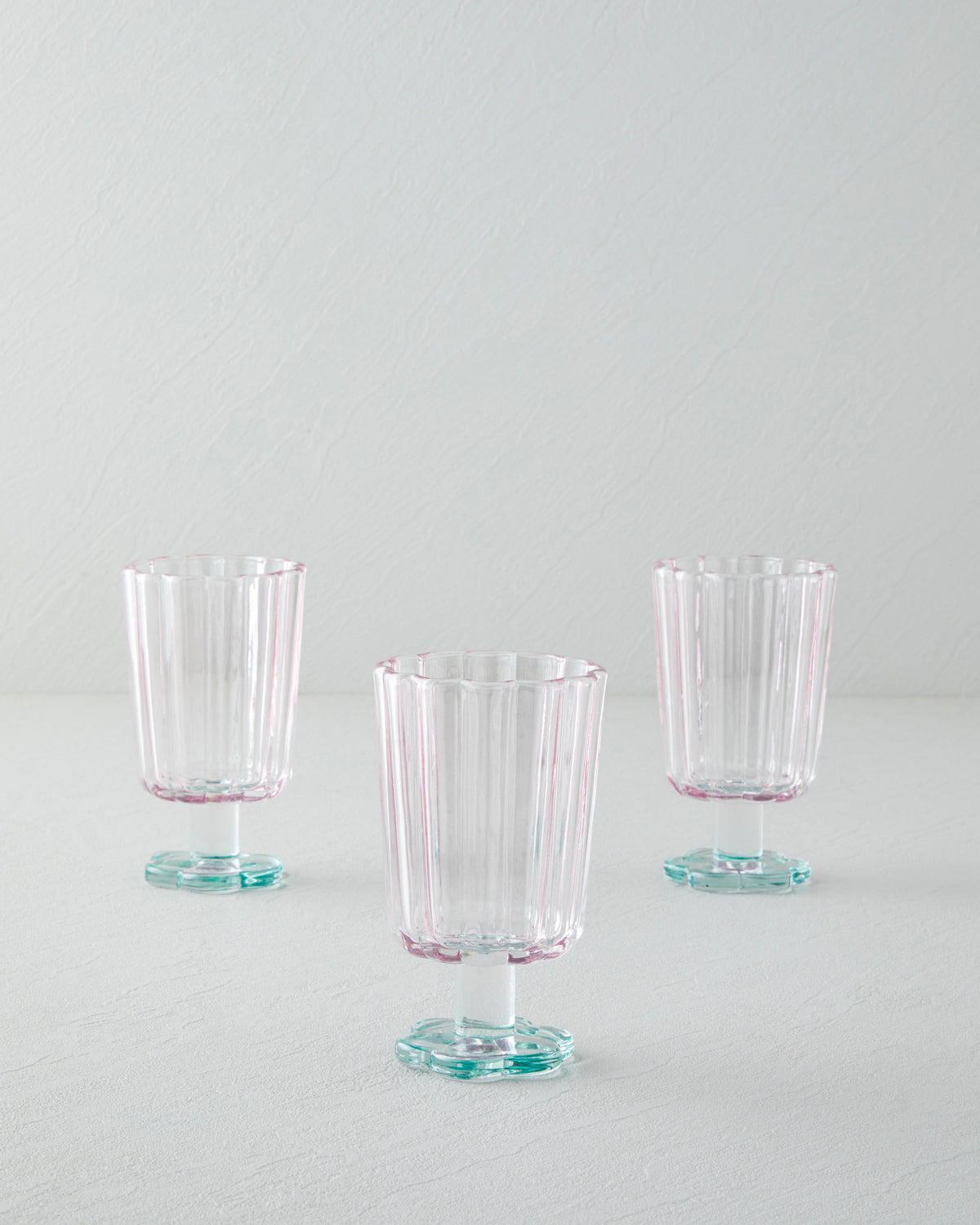 Springtime Glass 3 pcs Glass 280 ml Pink - Green