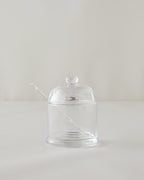 Spark Glass Sugar Bowl 8.5x9.5x13 cm Transparent