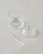Spark Glass Sugar Bowl 8.5x9.5x13 cm Transparent (view 2)