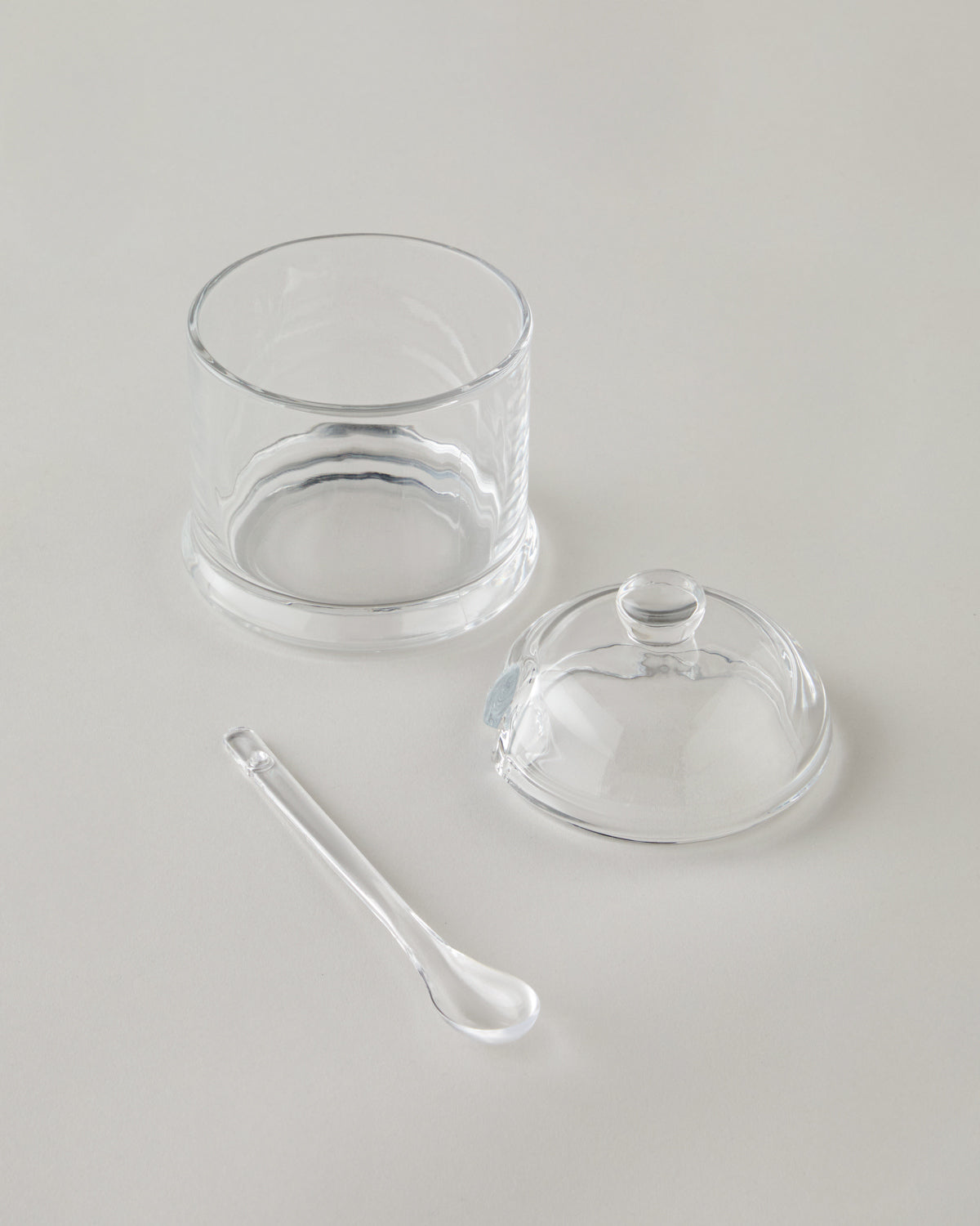 Spark Glass Sugar Bowl 8.5x9.5x13 cm Transparent (view 2)
