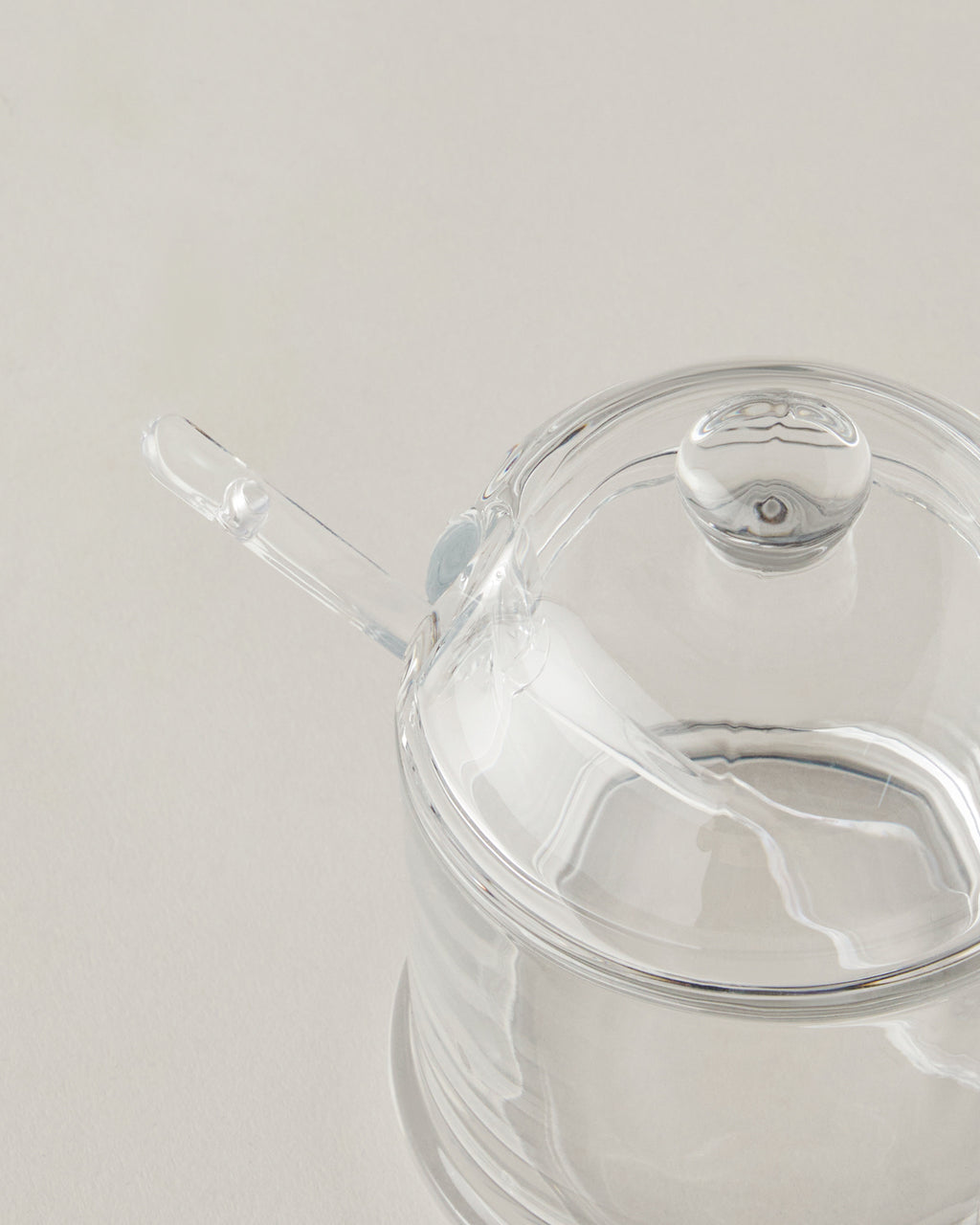 Spark Glass Sugar Bowl 8.5x9.5x13 cm Transparent (view 3)