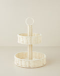 Coastlinear Plastic Cookie Stand 20+27 cm Cream