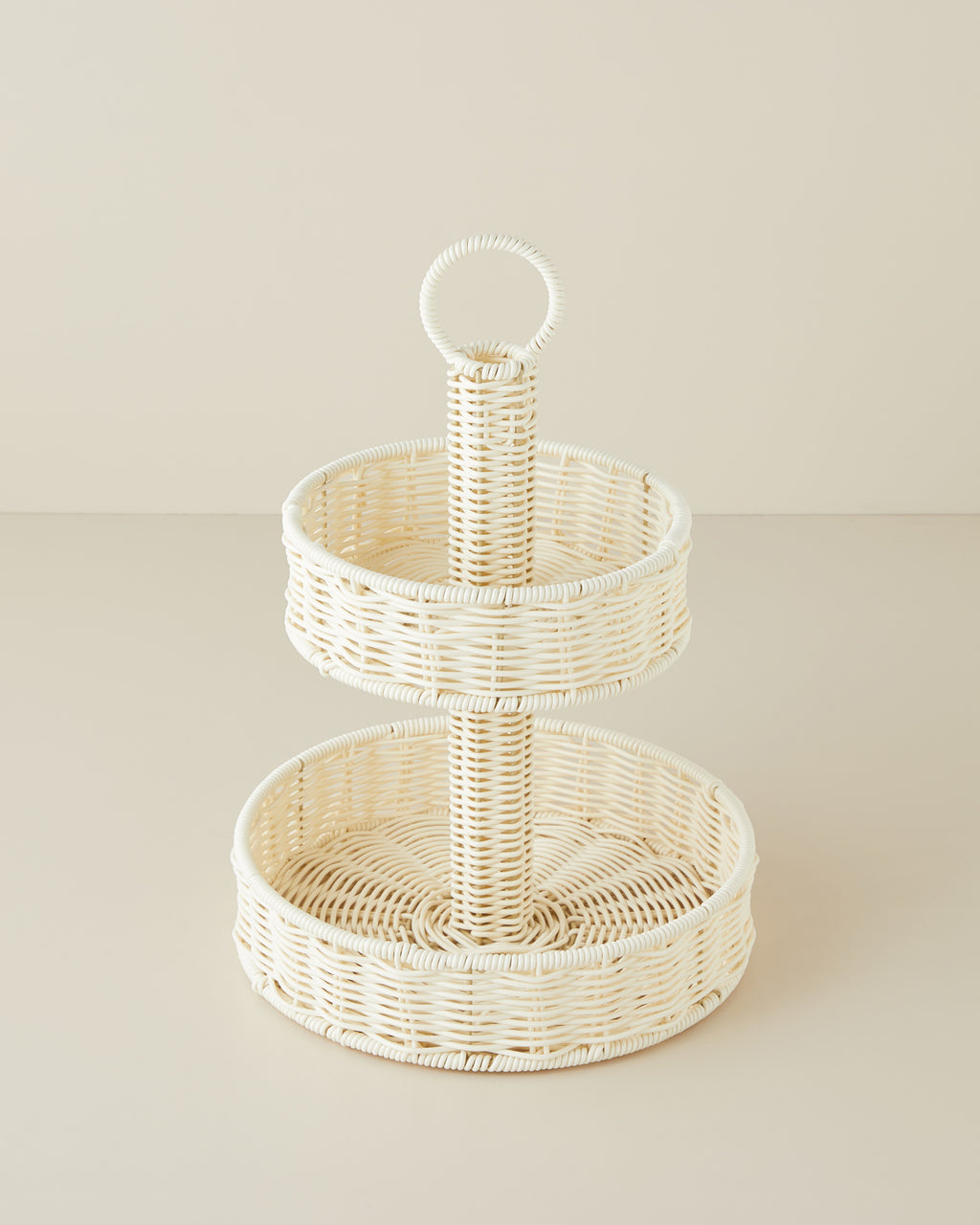 Coastlinear Plastic Cookie Stand 20+27 cm Cream (view 2)