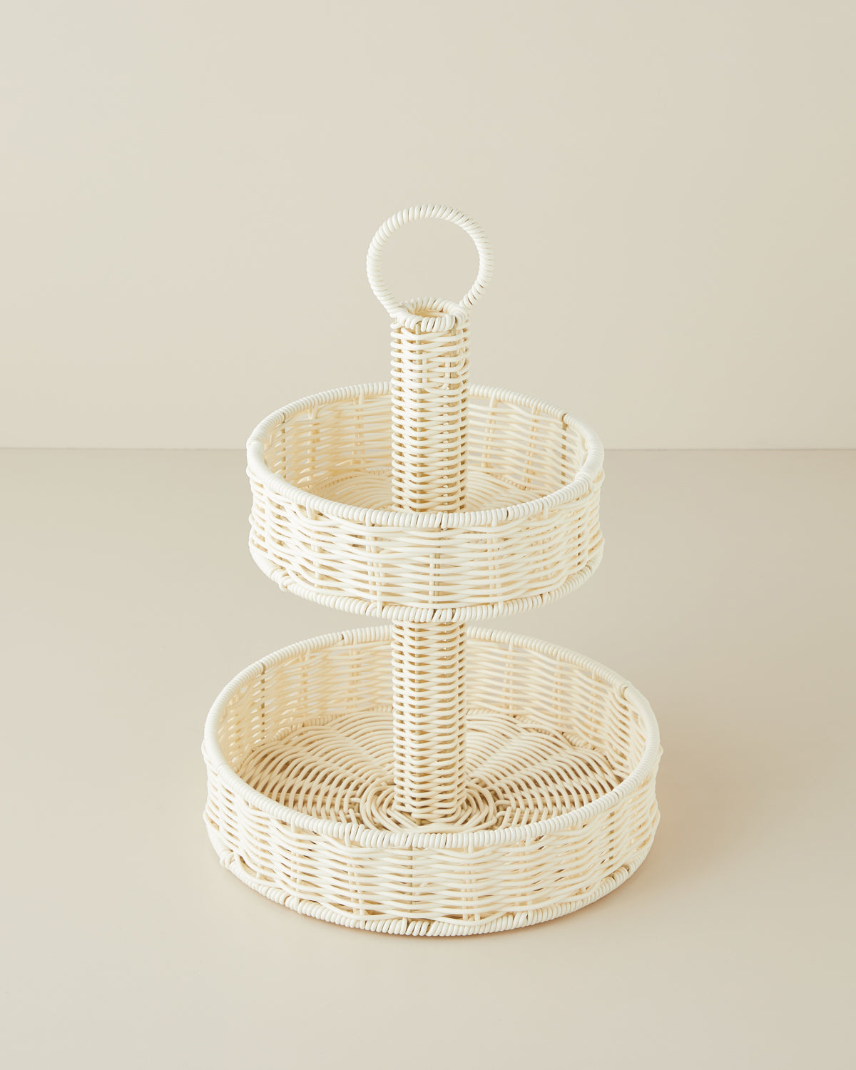 Coastlinear Plastic Cookie Stand 20+27 cm Cream (view 2)