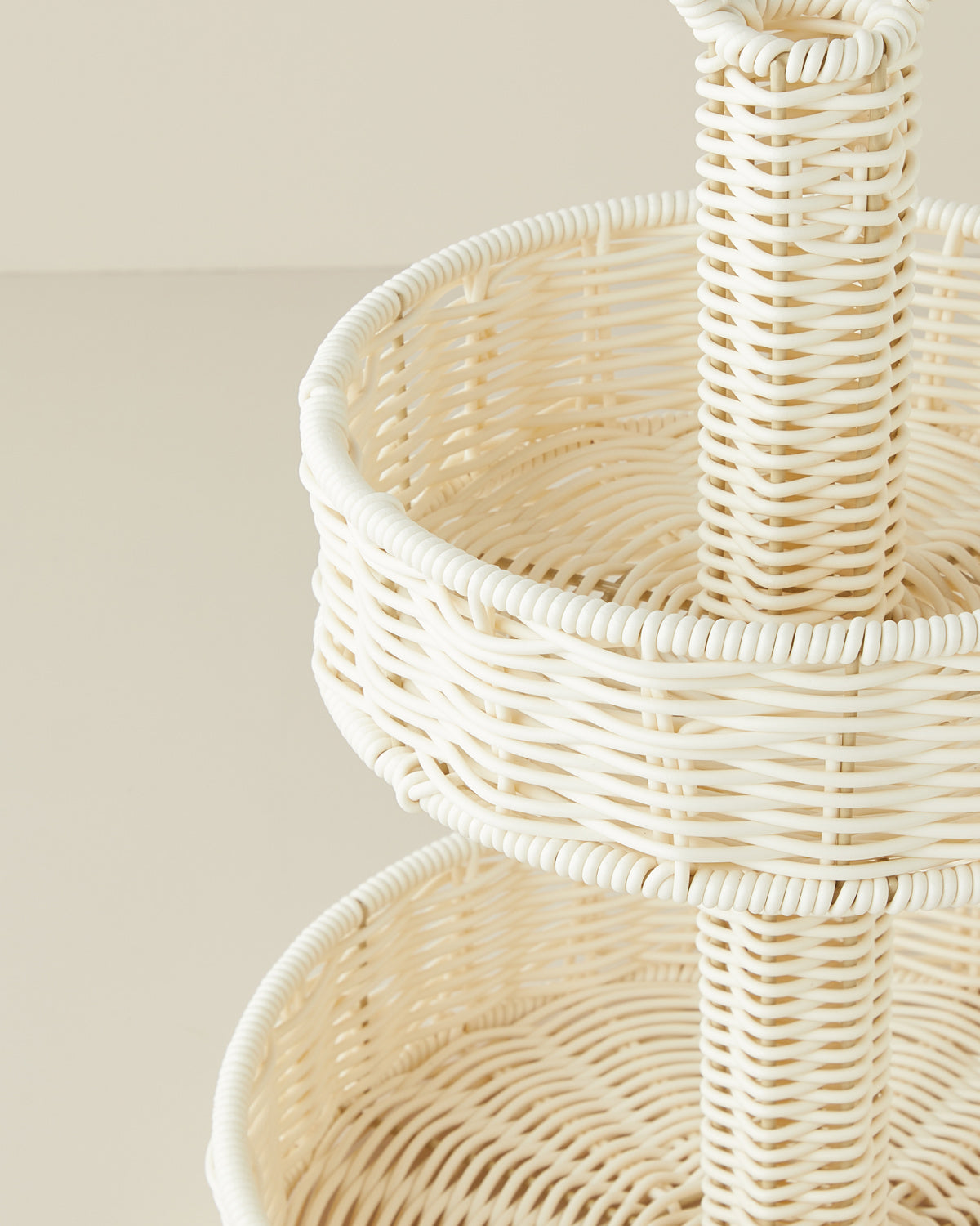 Coastlinear Plastic Cookie Stand 20+27 cm Cream (view 3)