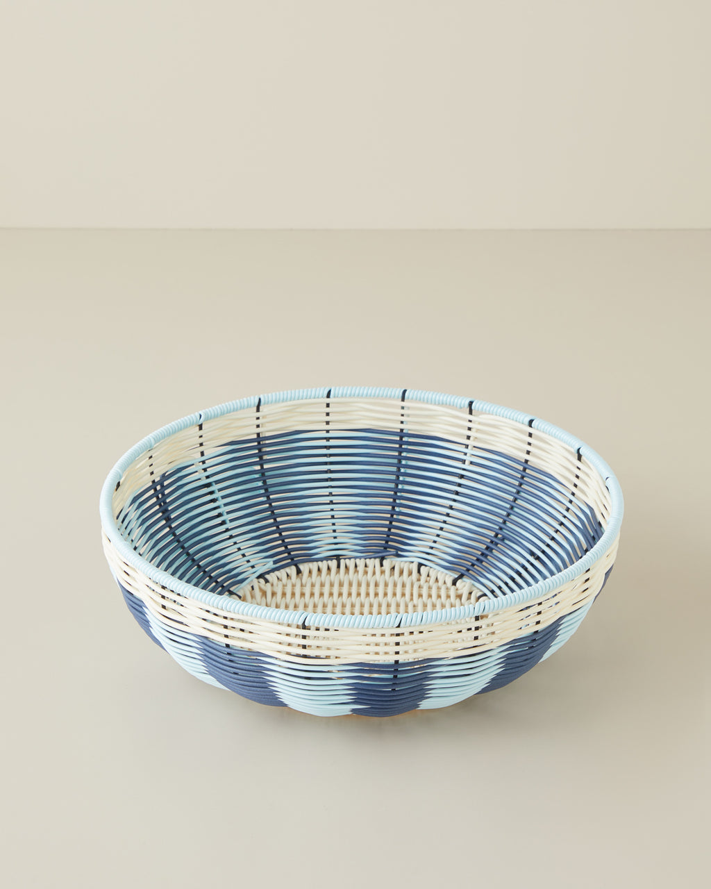 Coastlinear Plastic Serving Ware 30 cm Blue - Cream (view 2)