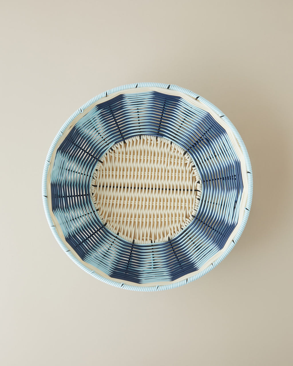 Coastlinear Plastic Serving Ware 30 cm Blue - Cream (view 3)