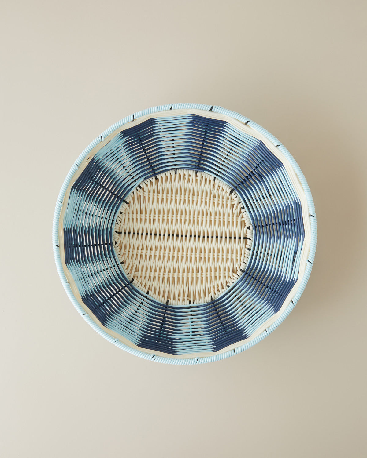 Coastlinear Plastic Serving Ware 30 cm Blue - Cream (view 3)
