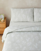 Easy Iron Duvet Cover Set Light Green - Double 200x220 cm (view 2)