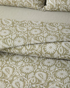 Easy Iron Duvet Cover Set Oil Green (view 3)