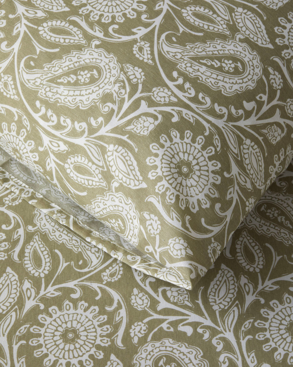 Easy Iron Duvet Cover Set Oil Green (view 4)