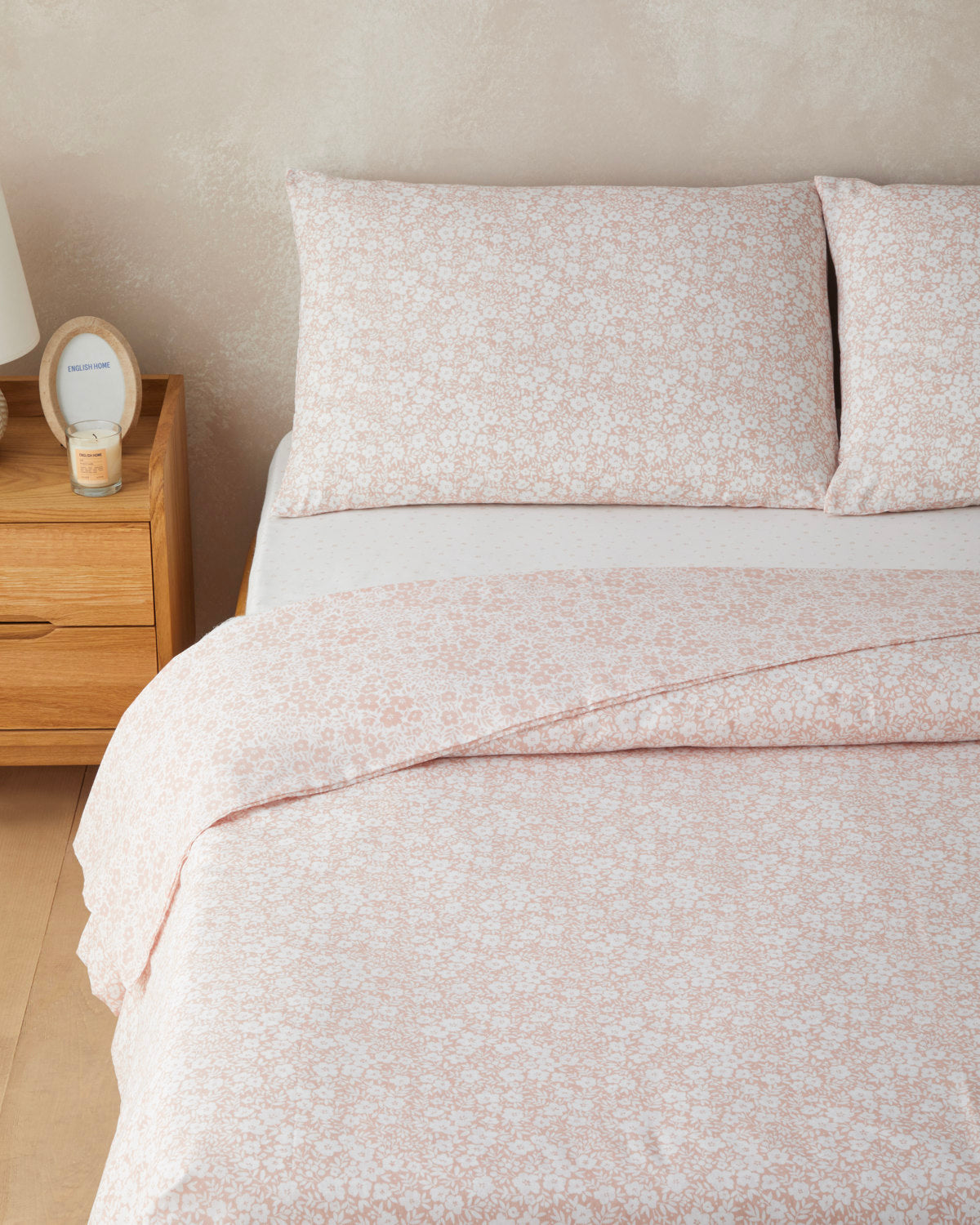 Easy Iron Duvet Cover Set - Pink & Purple - Pink - Double 200x220 cm (view 2)